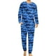 thumbnail image 1 of Pijama de tiburón divertido, conjunto de pijama de 2 piezas con estampado de vida marina de manga larga para hombre, ropa de dormir romántica de gran tamaño con gráficos de otoño, 1 of 5
