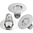 thumbnail image 1 of Colador para desagüe de lavabo de baño Anteecana de acero inoxidable, 3 unidades, 1 of 6