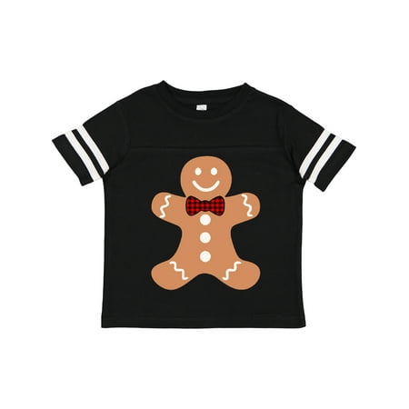 

Inktastic Cute Gingerbread Man with Red Plaid Bowtie Gift Toddler Boy or Toddler Girl T-Shirt