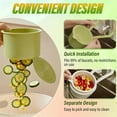 thumbnail image 5 of Kitchen Sink Draining Strainer Basket,Multi-Purpose Hanging Sink Strainer Basket,Kitchen Sink Food Waste Catcher,Press to Open The Waste Basket for Home Kitchens Garbage Leftovers,Yellow, 5 of 7