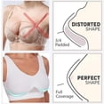 thumbnail image 5 of VISALY Womens Bralettes Seamless Bras 2 Pack Women Seamless Sports Bra Breathable Wireless Push Up Bra With Pads Yoga Running Fitness Bralettes Padded Bra Comfortable Bras Bras For Women Beige M, 5 of 7