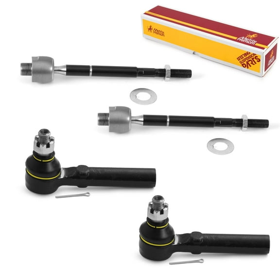 Metrix Premium Chassis Parts - 4 PC Inner & Outer Tie Rod End Kit Fits 2003-2009 Lexus GX470, 2003-2009 Toyota 4Runner, Replacement EV80379, ES80378