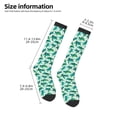 thumbnail image 5 of Balery Green Sea Turtle Printed Novelty Socks Men's Women's Crew Socks Sports Socks Knee High Socks Cotton Socks Quirky and Cool Socks, 5 of 9