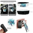 thumbnail image 5 of Jeiento Sea Turtle Car Seat Covers Full Set with Steering Wheel Cover Rear View Mirror Cover Air Vent Storage Pouch Seat Belt Strap Pad Trash Bag Cup Coasters Keychain for SUV Trucks, 5 of 6