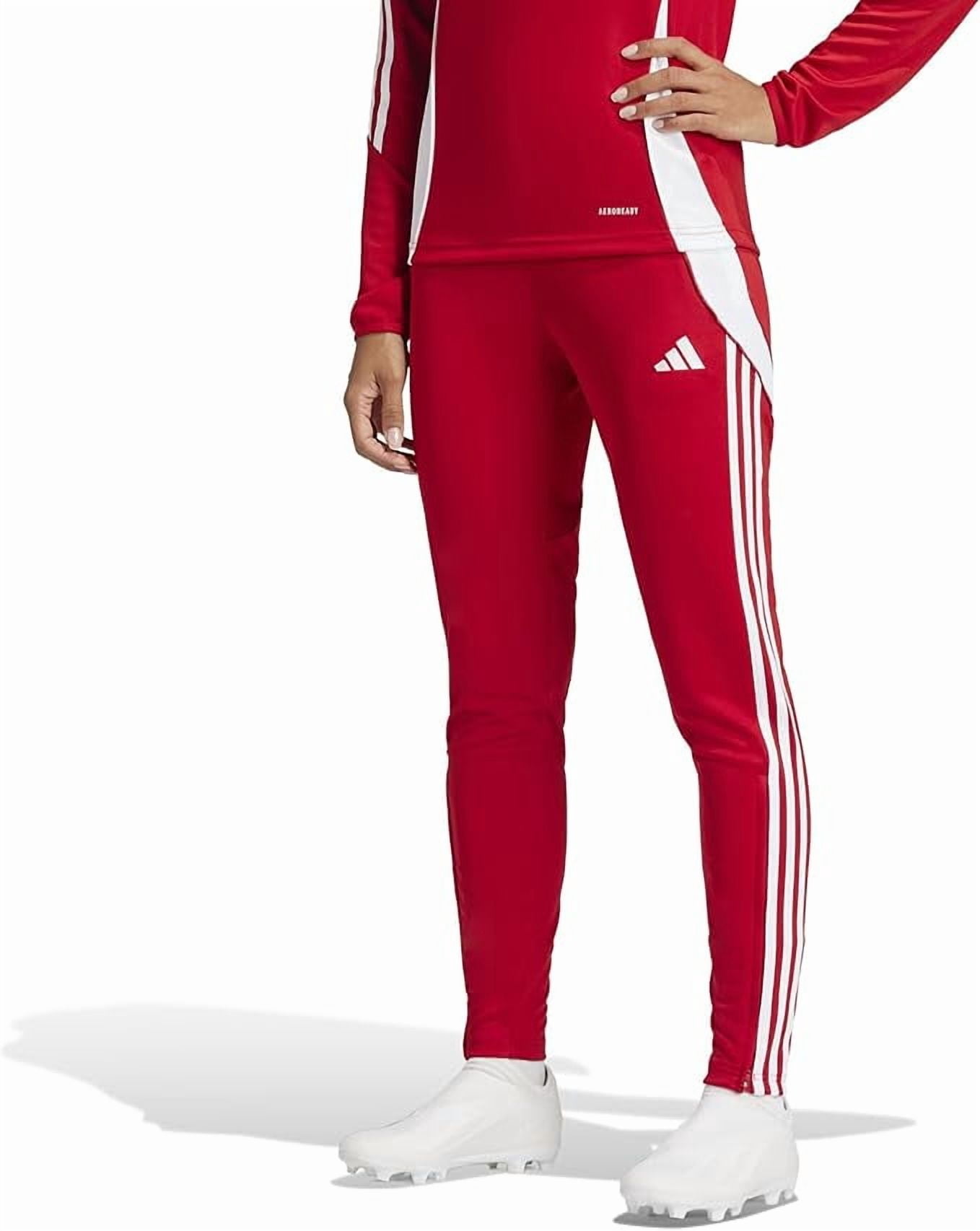 adidas Women's Tiro 24 Training Pants, Team Power Red/White, Large