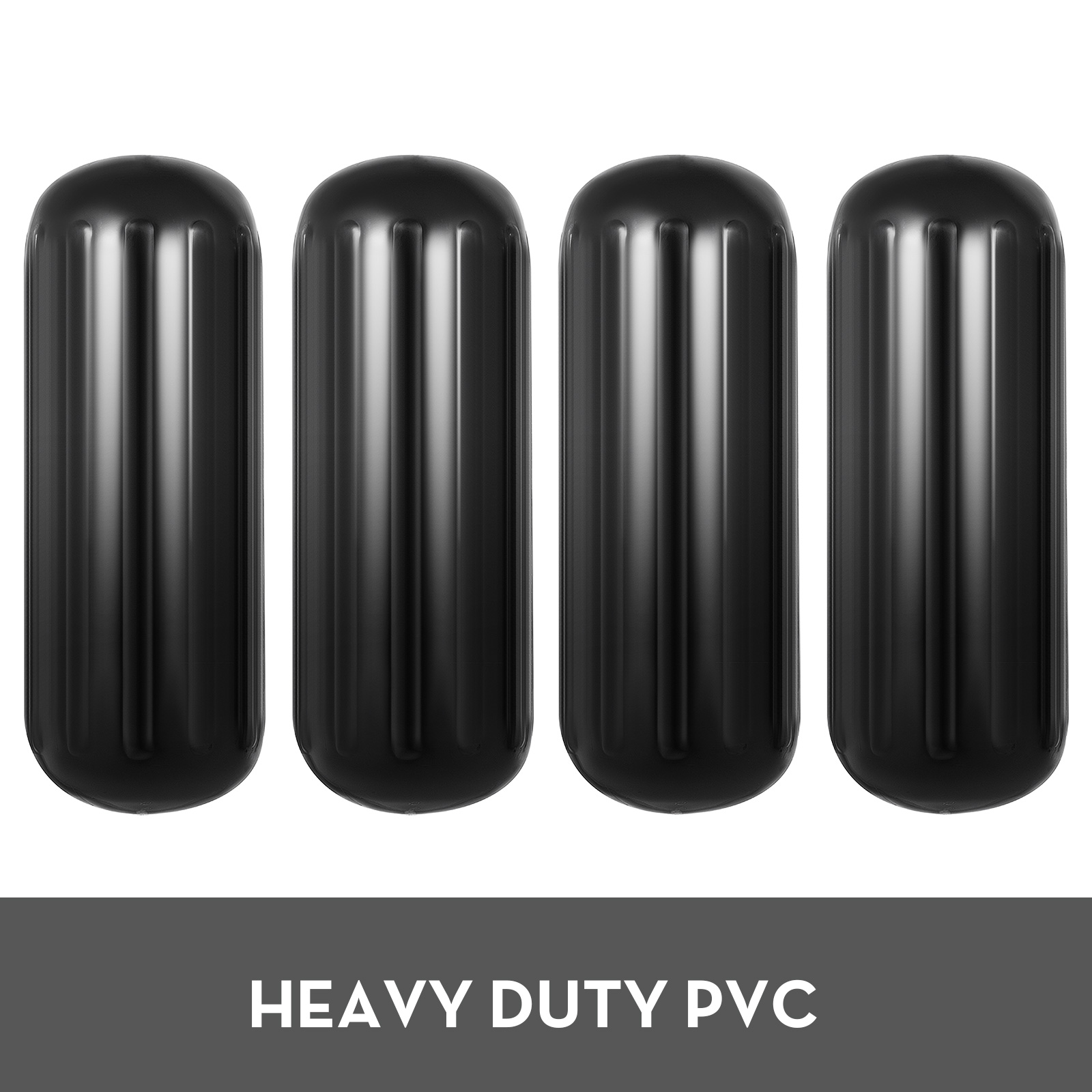 MOTORS Parts & Accessories Automotive 4 New Ribbed Boat Fenders 10"x28" Black Center Hole