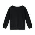 thumbnail image 5 of ZOYOEN Girls Trendy Sweatshirt- Crewneck Casual Long Sleeve Pullover Tops Black Size 10, 5 of 6