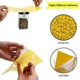 thumbnail image 1 of 10 piezas de trampas para insectos, trampas adhesivas de doble cara, papel amarillo para matar insectos, hoja antimoscas blanca (15x20cm) ZefeiWu  8390612536663, 1 of 1