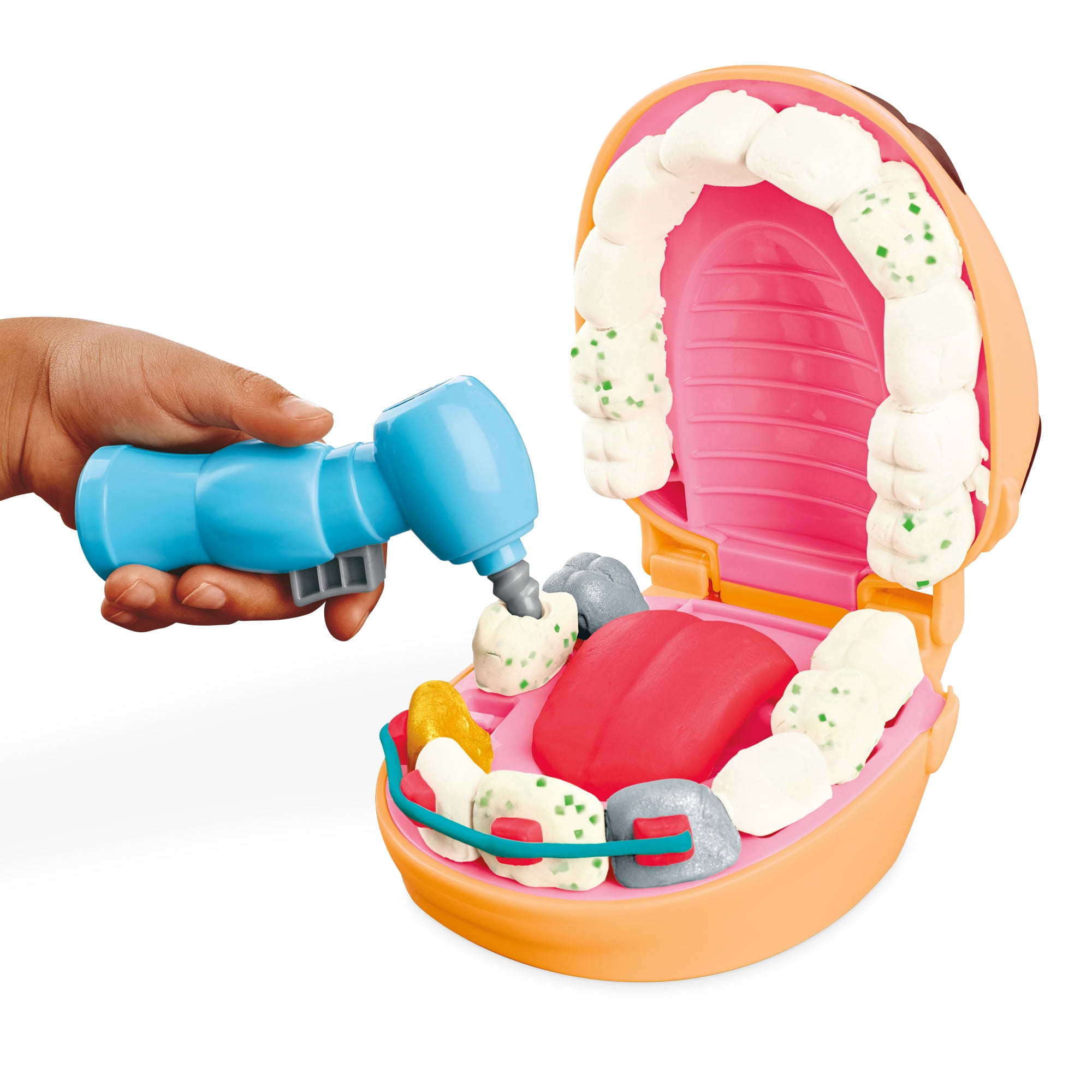 Play Doh Drill n Fill Dentist Playset 9 Accessories 6 Cans Preschool Toys Christmas Gifts for Girls Boys 3 Walmart