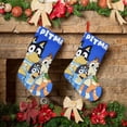 thumbnail image 6 of Defioc Bluey for Christmas Stockings 18" Personalized Holiday Stocking for Family, Farmhouse Decor, Xmas Tree Decoration, 1 Pack, 6 of 7