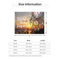 thumbnail image 2 of Throw Blanket for Couch Follow Your Dream Dreamcatcher Super Soft Fuzzy Comfy Warm Throw Blanket, Lightweight Plush Flannel Long - Lasting Blanket Throws for Sofa, Bed, 2 of 8
