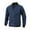Dark Blue, variant on Herrnalise Men's Fashion Casual Baseball Uniform Stand Collar Jacket Solid Pocket Zipper Long Sleeve Tops Jacket Coat Green