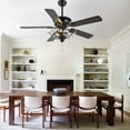 thumbnail image 5 of Cusp Barn 52inch Modern Glam Crystal Ceiling Fan with Light and Remote, 6 Speeds DC Motor Reversible Ceiling Fans, 5 of 12