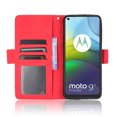 thumbnail image 3 of Case for Motorola MOTO G9 Power Cover Adjustable Detachable Card Holder Magnetic closure Leather Wallet Case - Red, 3 of 5