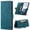 Blue, variant on Wallet Case for Samsung Galaxy S24 Plus, Premium PU Leather Card Slots Holder RFID Blocking Flip Cover with Magnetic Closure Kickstand Soft Silicone Shockproof Case for Samsung Galaxy S24 Plus, Blue