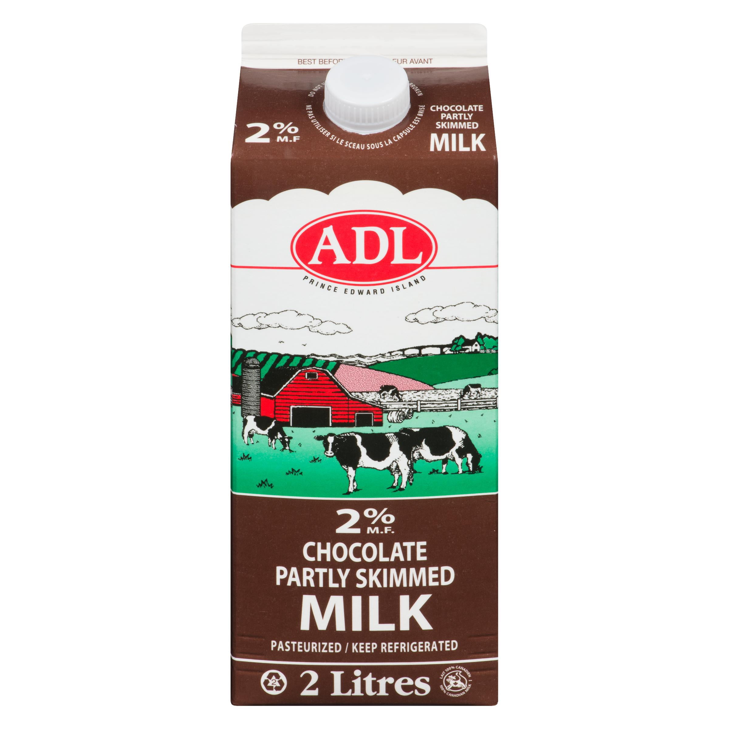 ADL Lait au chocolat 2% ADL Lait au Choc 2% Carton 2L
