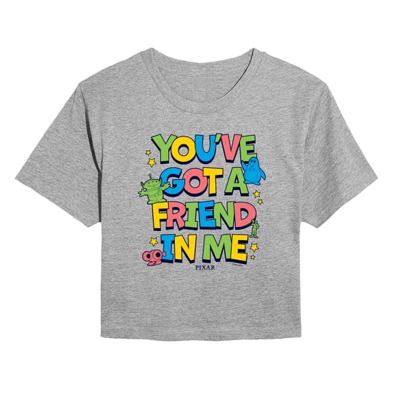 Toy Story - You've Got Friend In Me - Juniors Cropped Graphic T-Shirt