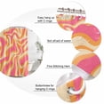 thumbnail image 6 of Pink Orange Waterproof Fabric Shower Curtain, Art Abstract Modern Geometric Waterproof Fabric Shower Curtain for Bathroom Curtains Bathtubs Hotel Washable Shower Curtains with 12 Hooks Long 72x78in, 6 of 8
