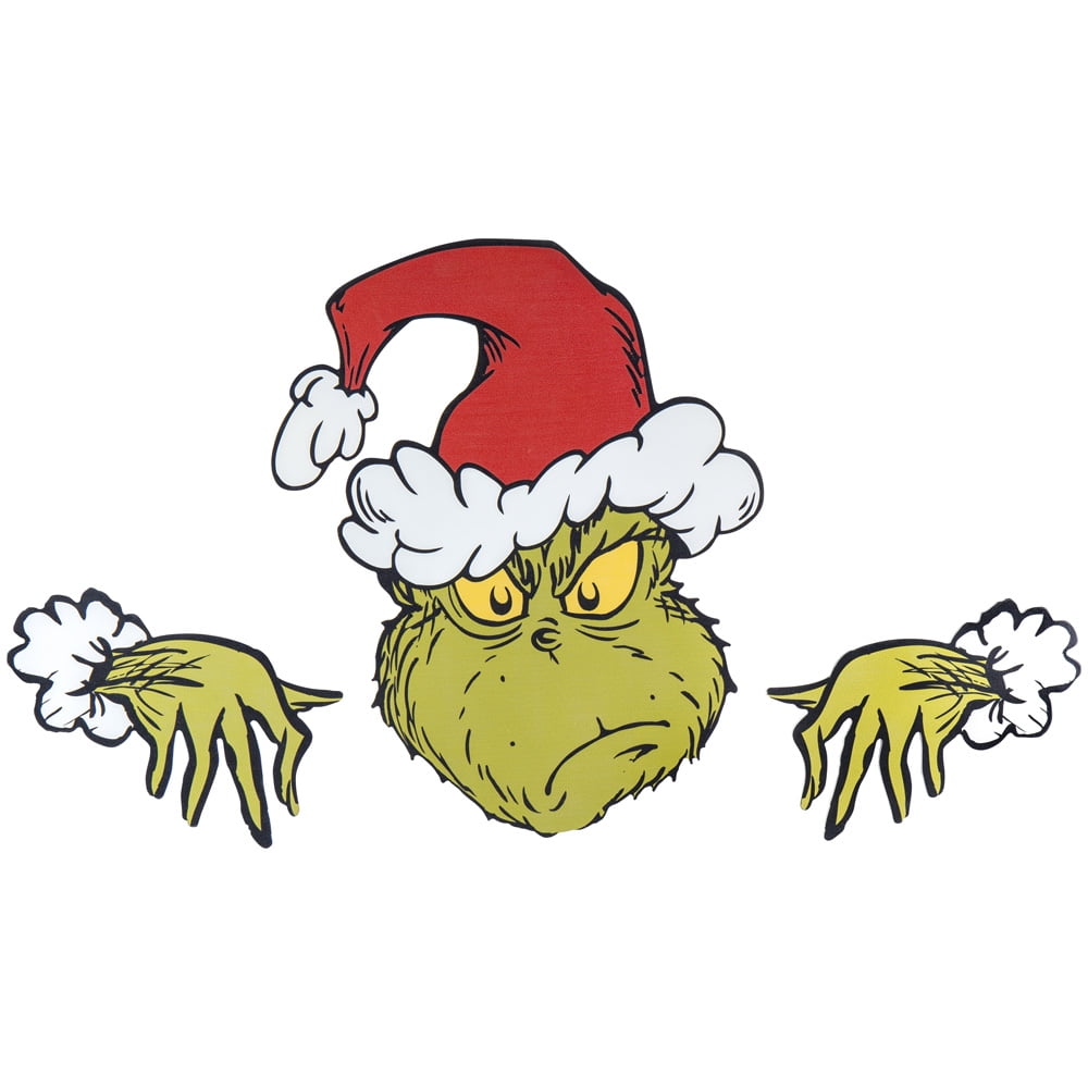 Dr. Seuss' The Grinch Festive Fence Sitters, Grinch as Santa