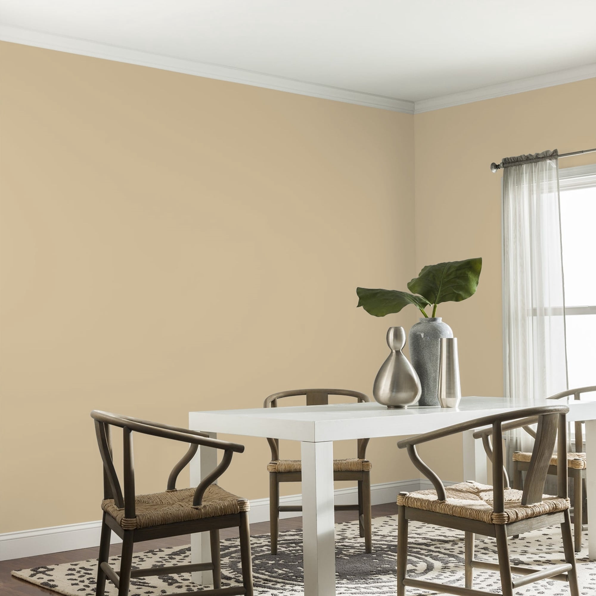 Glidden Spred Spiced Vinegar / Beige, Eggshell Interior Paint with Primer, 1 Gallon