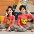 thumbnail image 4 of Ropa 100% de algodón para chicas adolescentes, pijamas de Navidad para niños, conjunto de ropa de dormir para niños, ropa de casa para niños, pijamas de invierno de dibujos animados, 4 of 4