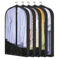 thumbnail image 2 of YAOMOBB Clear Garment Bag Waterproof Breathable Clear PVC Garment Cover for Wardrobe Hanging Clothes, 2 of 7