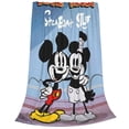 thumbnail image 2 of Manta de felpa de Mickey Mouse, de varios tamaños, muy suave, de tela con superficie vertical, acogedora y cálida, adecuada para cama, sofá, camping, viajes, para todas las estaciones, ligera, 2 of 8