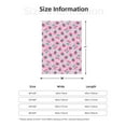 thumbnail image 5 of Gaeub Cherry Strawberry Print Flannel Throw Blanket, Home Fleece Throw Blanket for Couch or Bed,Decorative Blankets,Lightweight Fuzzy Flannel Blanket-50"x40", 5 of 6