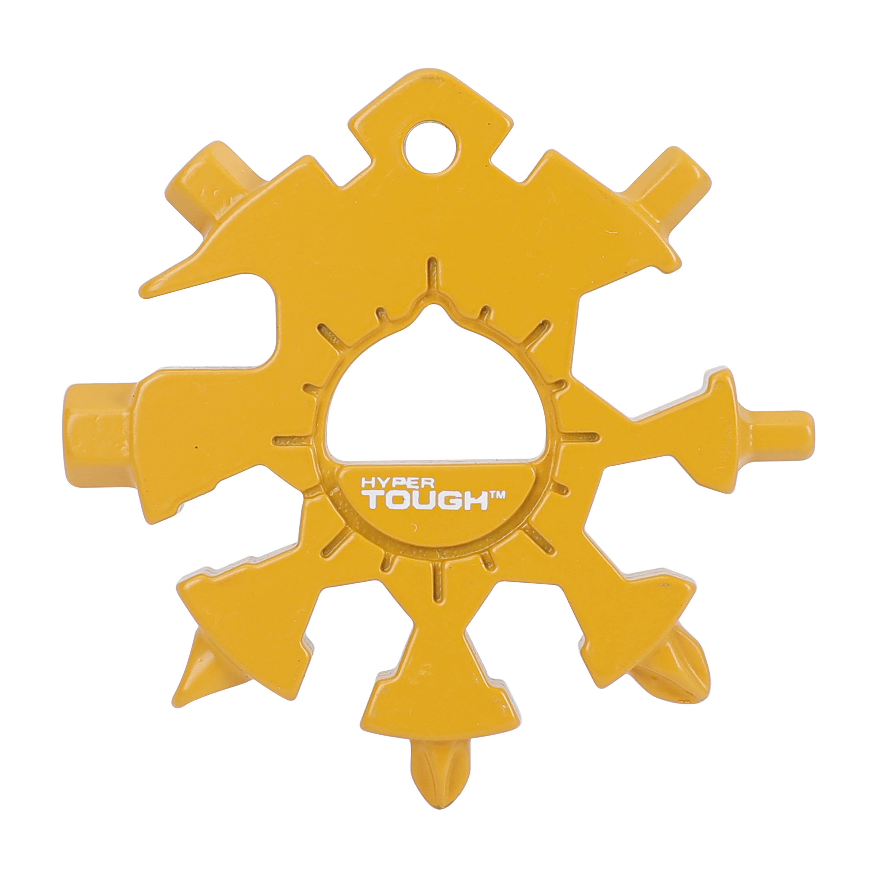 Hyper Tough 2-Pack 18-in-1 Snowflake Shape Multitool, Red and Yellow, Model 42198