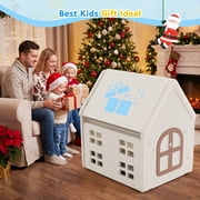 Funjoypals 9 in 1 Multifunctional Kids Activity Table Building Block Drawing Table for Children Kids Age 3-8 Indoor Playroom Bedroom
