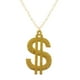 thumbnail image 3 of Dór Colgante Metal Oro $$$ Dinero HipHop Colgante Colr Colgante Charm Beads Mujeres Hombres Joyería Zulema Collar colgante, 3 of 7