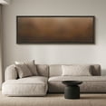 thumbnail image 2 of Large Framed Canvas Print Minimalist Abstract Wall Art with Warm Brown OmbreWall Art Decorative Ready to Hang Painting for Living room Bedroom 60x20 inches Black Frame, 2 of 9