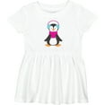 thumbnail image 3 of Inktastic Cute Penguin, Baby Penguin, Penguin with Scarf Girls Baby Dress, 3 of 5