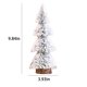 thumbnail image 3 of Árboles de Navidad Miniatura Cubiertos de Nieve - Juego de 4 pinos flocados con bases de madera para decoración de mesa, pueblos y manualidades (15cm, 20cm, 25cm, 29cm), 3 of 7