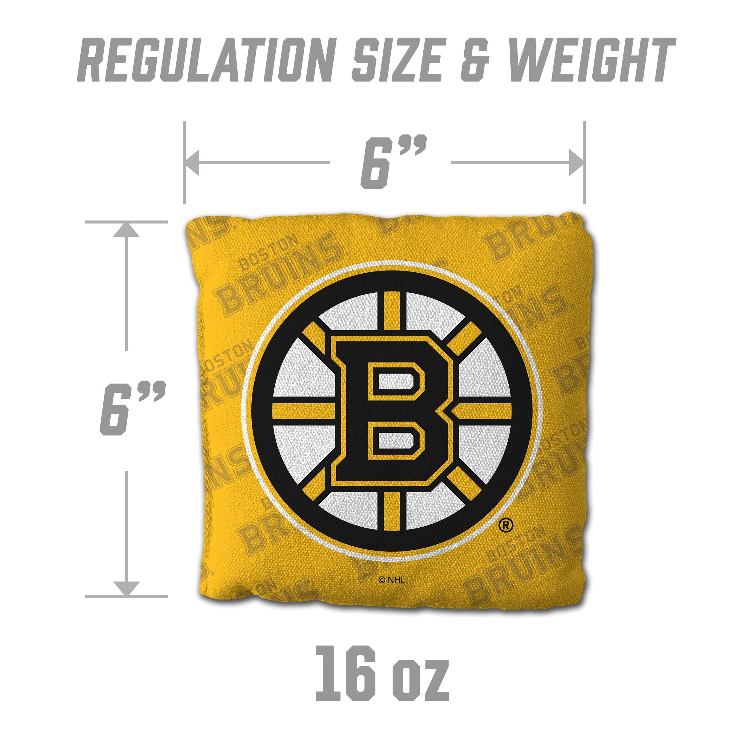 NHL Boston Bruins Cornhole Bags - 4PK - Yellow