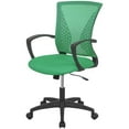 thumbnail image 1 of FDW Home Office Chair Ergonomic Mesh, Lumbar Support Armrest Rolling Swivel Adjustable Mid Back for Adults, Green, 1 of 7
