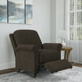thumbnail image 2 of ProLounger  Brown Chenille Push Back Recliner Chair, 2 of 5