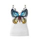 thumbnail image 4 of ICHUANYI Clearance Women's Chain Vest Summer Loose Casual Print Sexy Unique V-neck Blouse(White, XXL) ICHUANYI WER2023080812295, 4 of 4