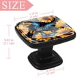 thumbnail image 4 of 4 Pcs Square Cabinet Handle Drawer Pulls Sunflower Butterfly Knobs with Screws Furniture Office Cabinet Knob Decoration, 4 of 7