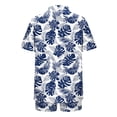 thumbnail image 7 of Women Two Piece Outfits Sets,2 Piece Tropical Print Beach Cover up Set Kimono Top & Elastic Waist Shorts Vacation Outfits for Cruise Resort, 7 of 7