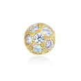 thumbnail image 4 of Wellingsale Ladies 14k Yellow Gold Polished CZ Ball Earrings, 4 of 7