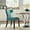 Sky Blue, variant on Modway Curve Upholstered Dining Side Chair, Multiple Colors