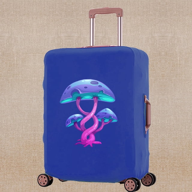 Housse de Valise 2023 Résistante aux Rayures, Accessoire de Voyage, Housses Adaptées aux Valises de 18 à 32 Pouces, Motif Champignon, Étui de Protection pour Chariot 8Mushroom013 m (22-25 Pouces)