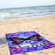 thumbnail image 5 of Toalla de playa estampada de terciopelo morado de doble cara y secado rápido para adultos, toalla de baño, toalla de playa de fibra ultrafina, 5 of 5