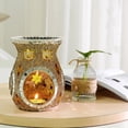 thumbnail image 3 of 3 Paquetes de Quemador de Aceite de Cristal de Mosaico, Cera Derretida para Decoración Y Oficina perfecl Quemador de aceite, 3 of 8