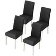 thumbnail image 4 of CANDeal 4PCS Dining Room Chair Covers Slipcovers Set, Spandex Fabric Fit Stretch Removable Washable Short Kitchen Chair Covers Protector for Dining Room, Hotel, 4 of 4