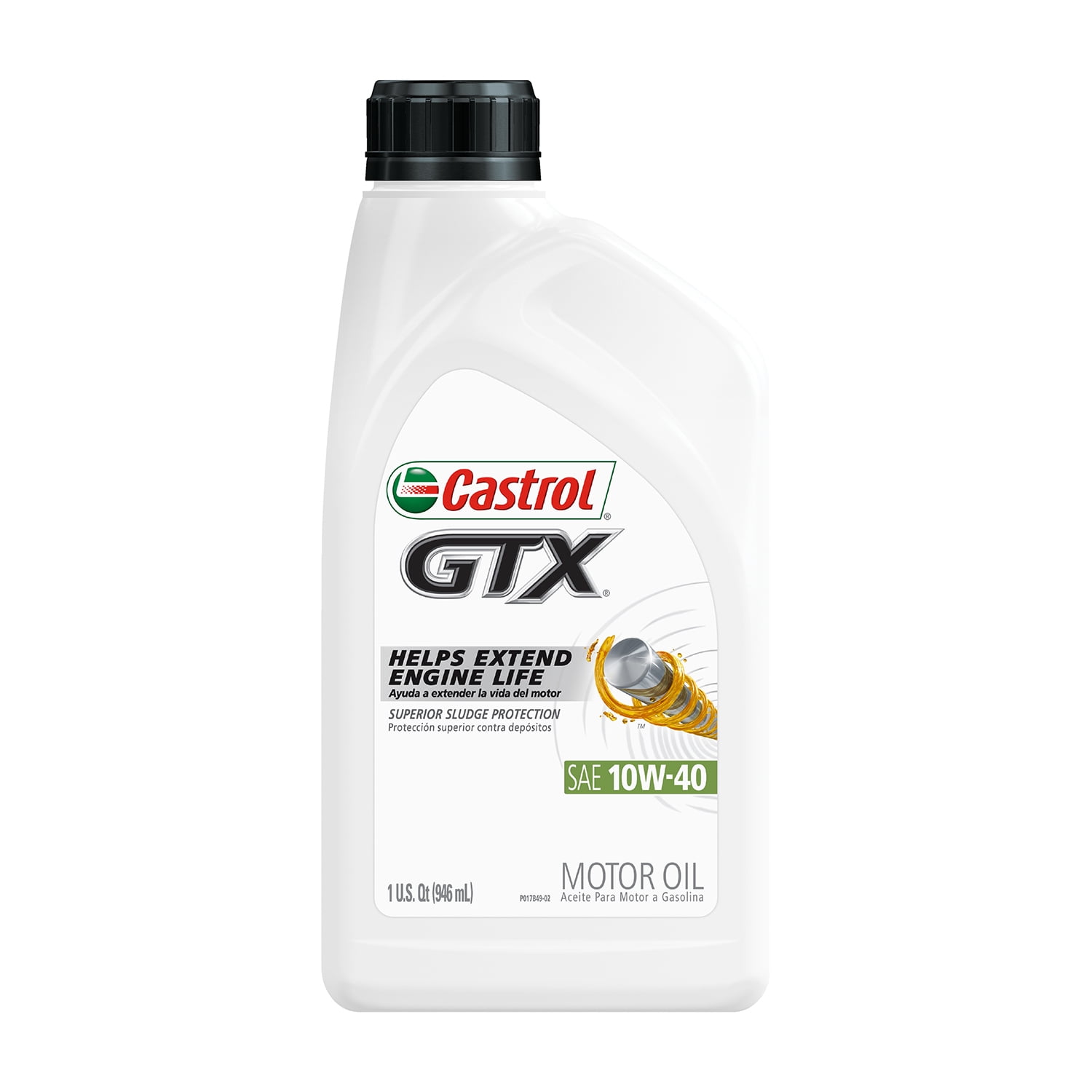 Castrol GTX Superior Protection Conventional Motor Oil 10W-40, 1 qt