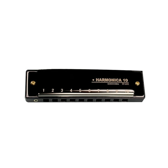 Riwcyla Harmonica Diatonic Blues Harmonica of C, 10 Holes 20 Tones Blues Harp Mouth Organ Harmonica Stainless Steel Shell For Adults and Beginners