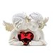 thumbnail image 3 of Two In Love Cherub Angel Red Crystal Heart Figurine, 3 of 3