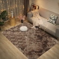 thumbnail image 2 of 8.4ft / 7.5ft / 6.6ft Soft Fluffy Rug Modern Shag Area Rugs for Bedroom Living Room, Cute and Comfy Nursery Carpets, Luxury Velvet Plush Carpet for Kids Girls, (Light Tan,Grey,Coffee), 2 of 9